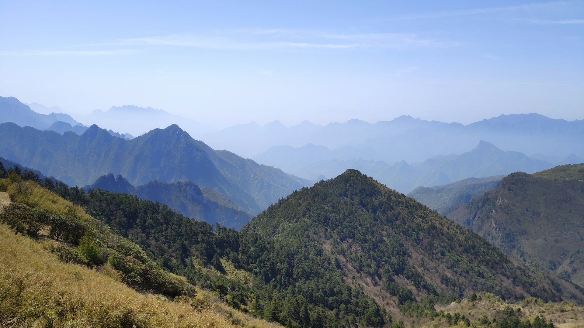 a view of a mountain range in the distance