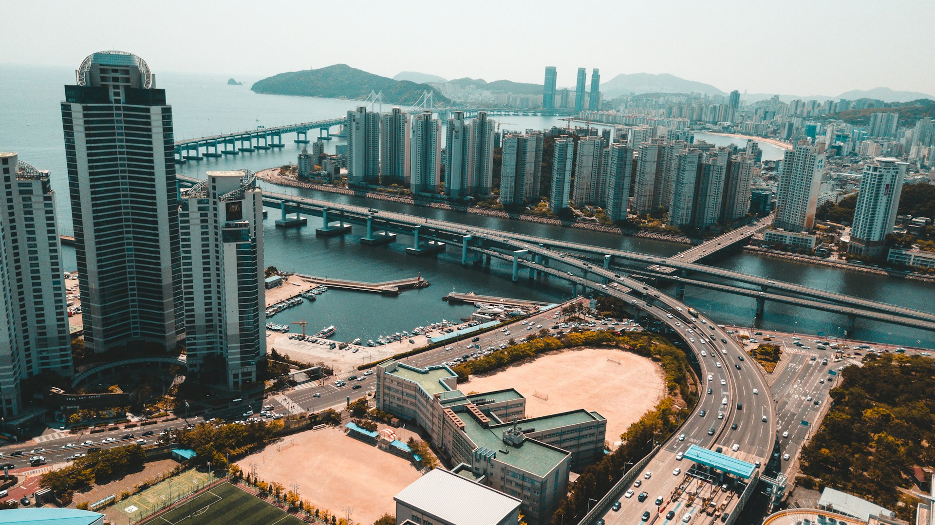 aerial view of city buildings during daytime
