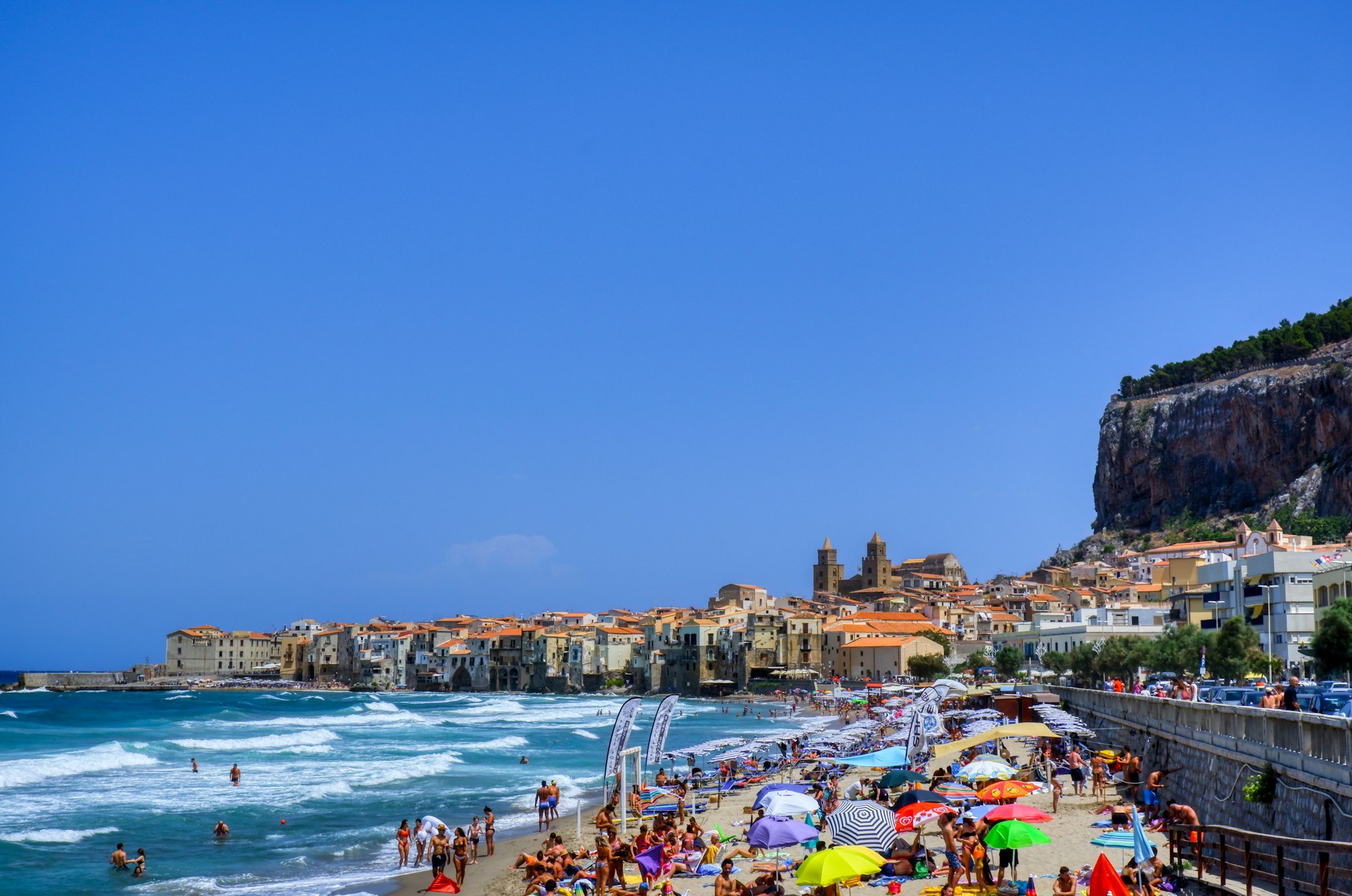 people on beach during daytime