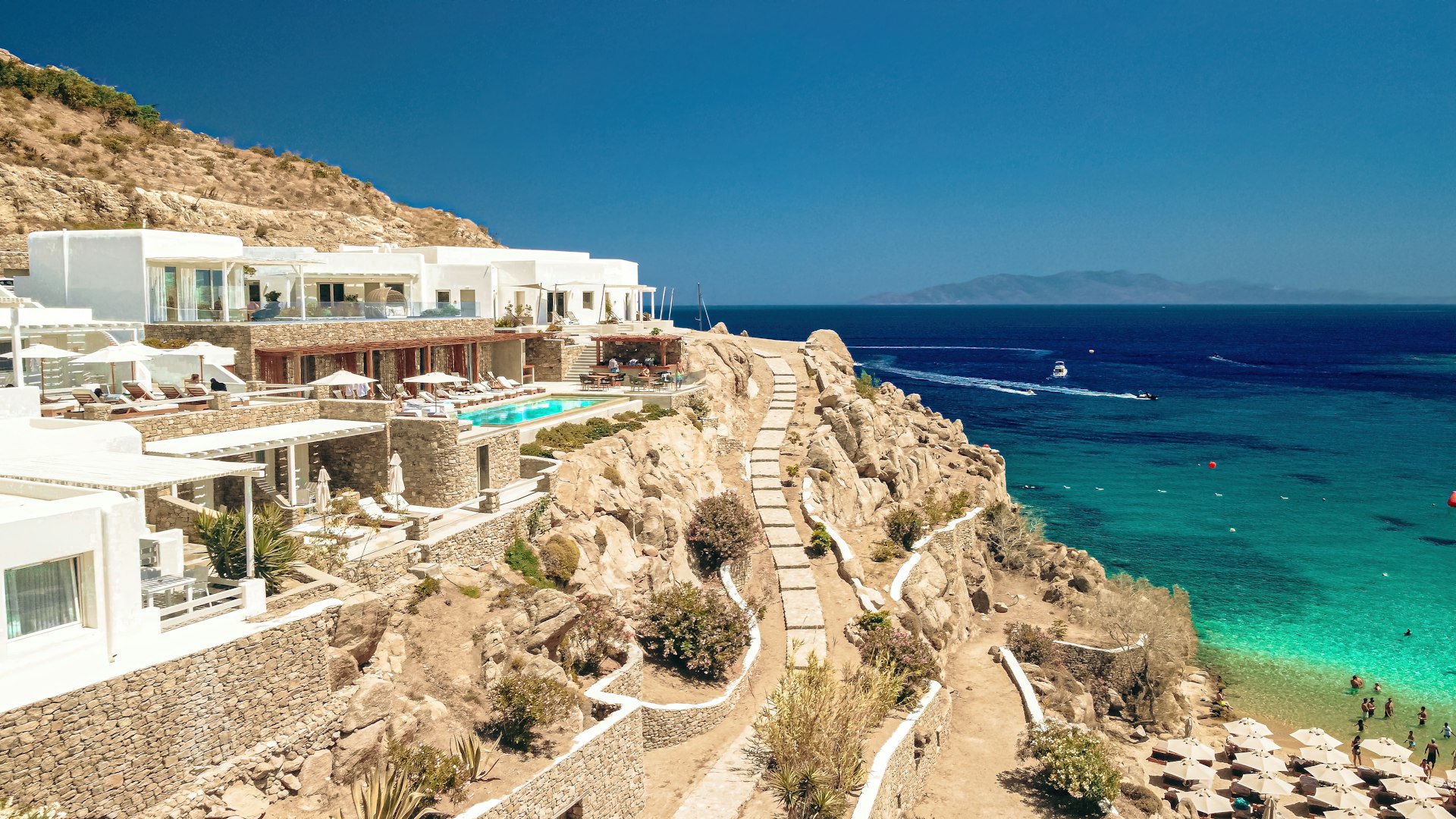 a resort on the beach