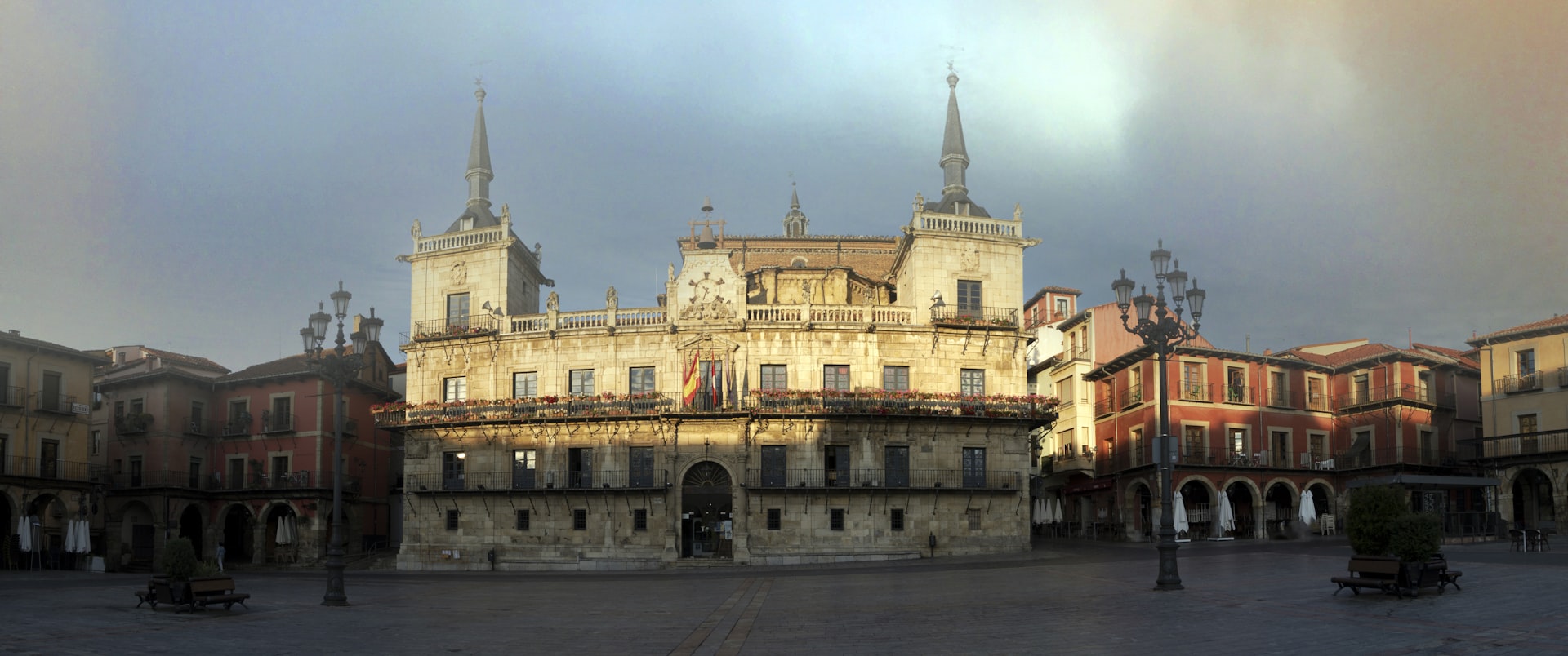 a large building with a clock tower on top of it