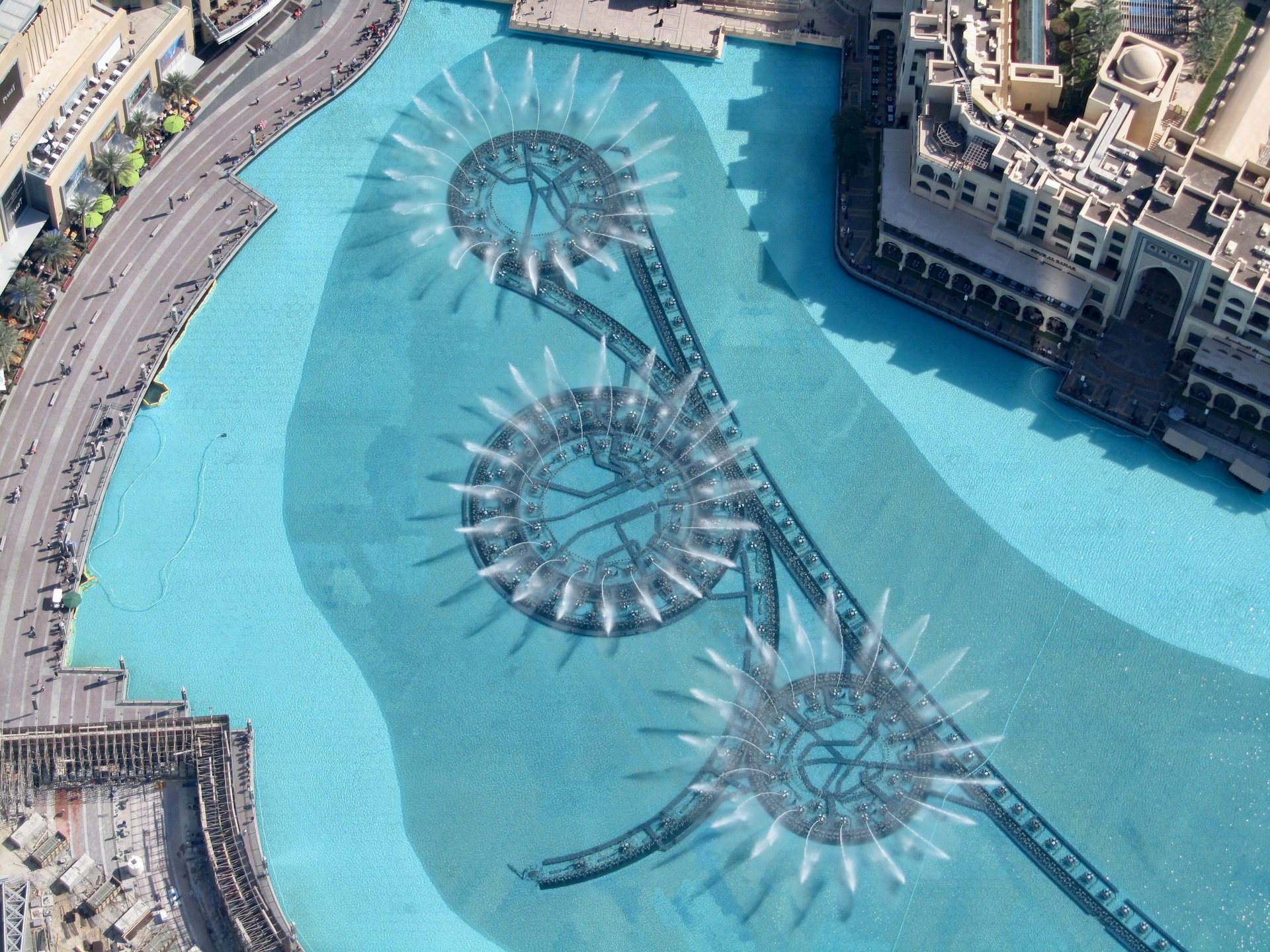 aerial view of swimming pool
